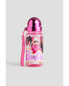 Printed Water Bottle Pink/barbie