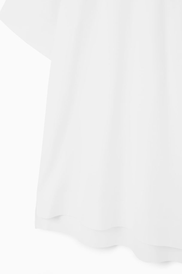 COS Lang T-shirt Med Crewneck Hvid