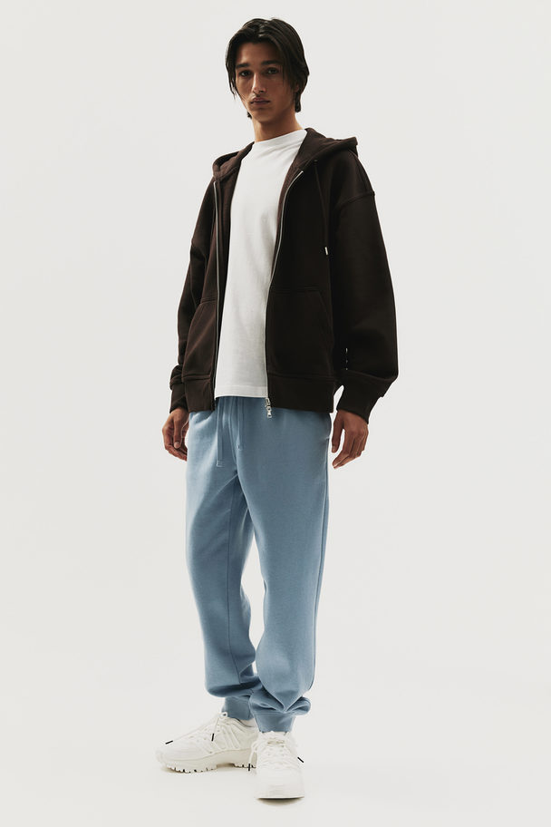 H&M Set Van 2 Sweatpants - Regular Fit Lichtblauw/beige