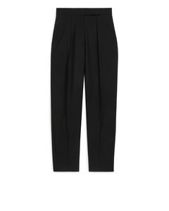 Tailored Wool Trousers Black