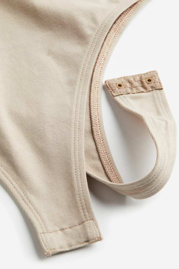 H&M Square-neck Thong Body Beige