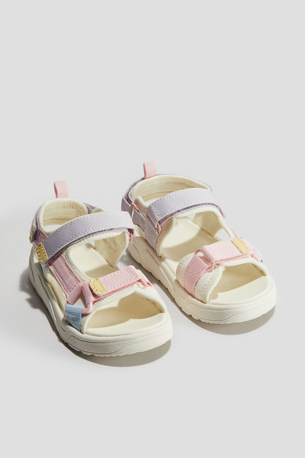 H&M Sandalen Roze/paars/geel