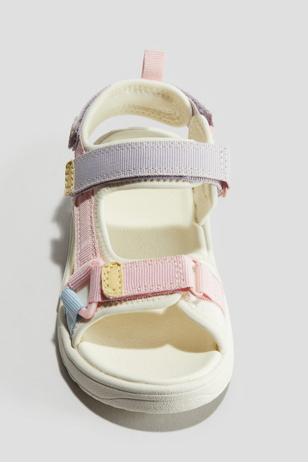 H&M Sandalen Rosa/Lila/Gelb