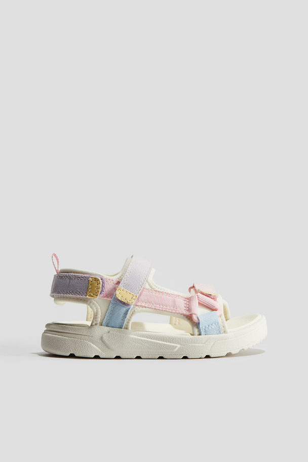 H&M Sandalen Rosa/Lila/Gelb