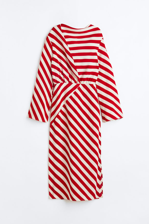 H&M Patterned Dress Red/striped