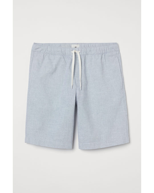 H&M Cotton Shorts Light Blue