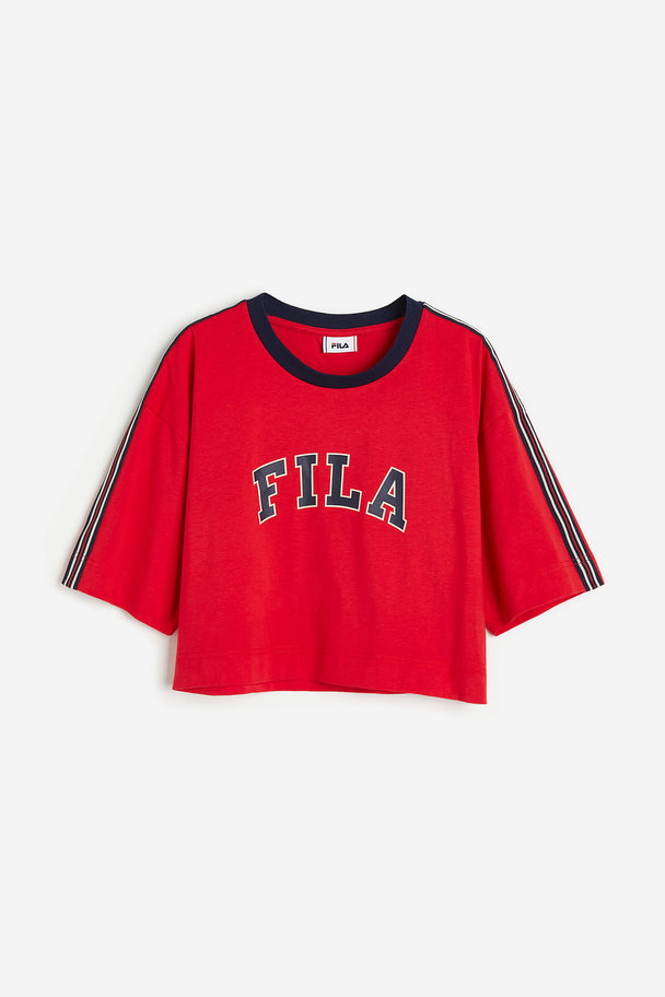 Fila Helsa Loose Taped T-shirt True Red