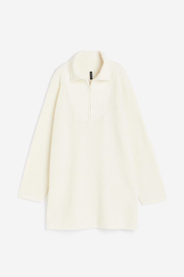 H&M Oversized Zip-top Dress Cream