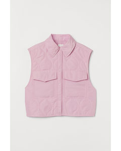 Quilted Gilet Light Pink