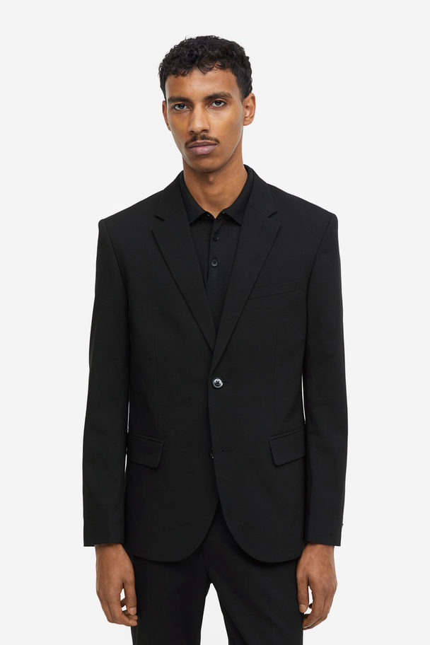 H&M Skinny Fit Jacket Black