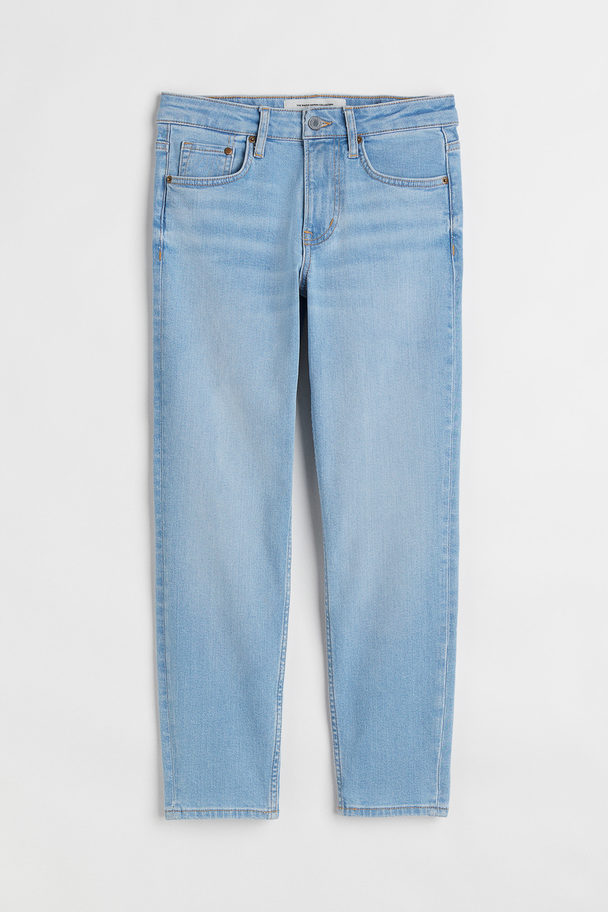 H&M 90s Skinny Regular Ankle Jeans Lys Denimblå