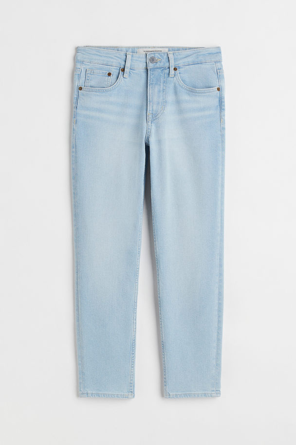 H&M 90's Skinny Regular Ankle Jeans Blek Denimblå