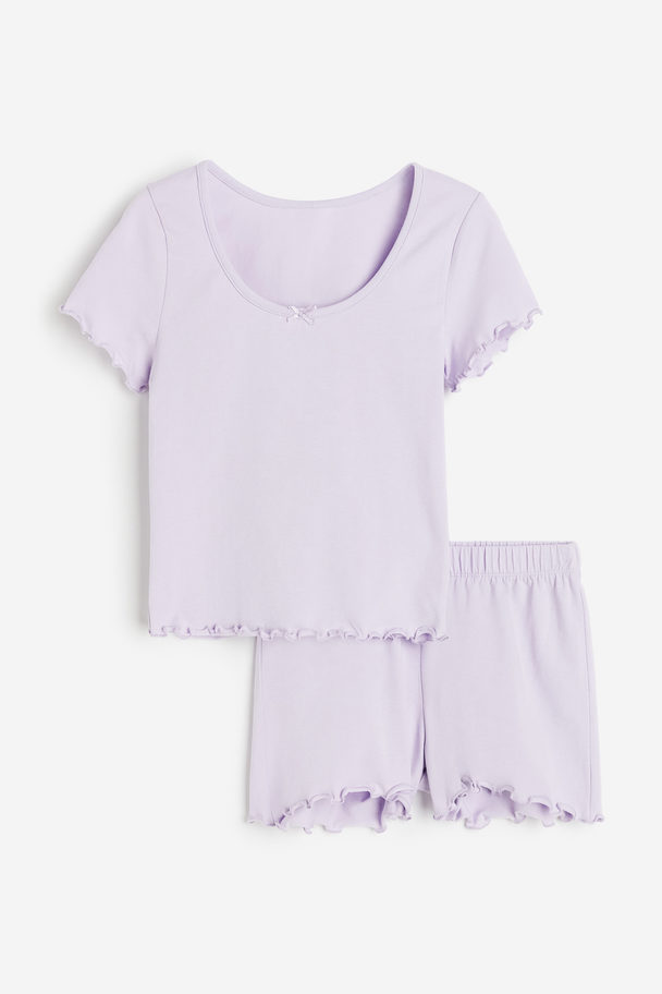 H&M Jersey Pyjamas Lilac