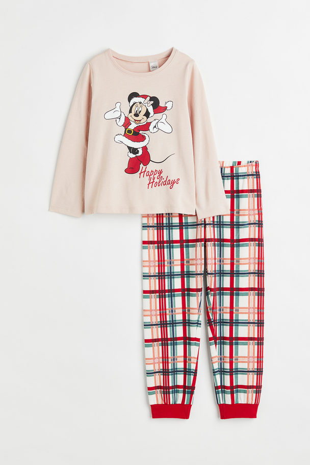 H&M Tricot Pyjama Rood/minnie Mouse