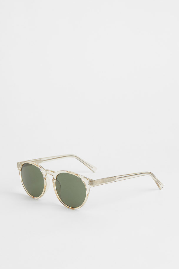 H&M Runde Sonnenbrille Transparent
