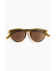 Round Sunglasses Brown