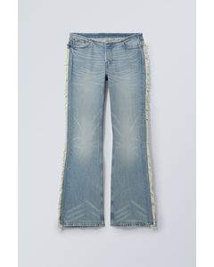 Nova Slim Bootcut Frayed Jeans Aeon Blue