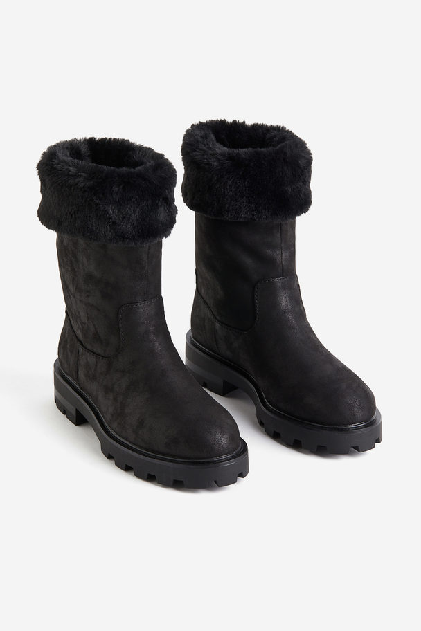 H&M Warm-lined Boots Black
