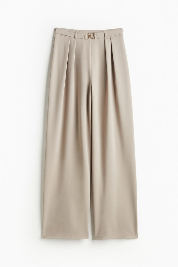 H&M Elegante Hose mit Ziertrense Beige