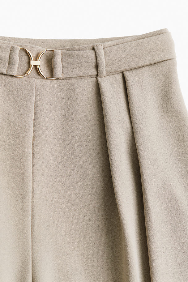 H&M Elegante Hose mit Ziertrense Beige