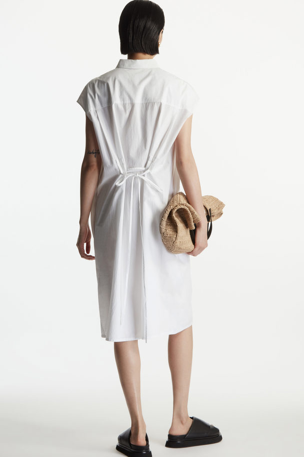 COS Belted Shirt Dress White
