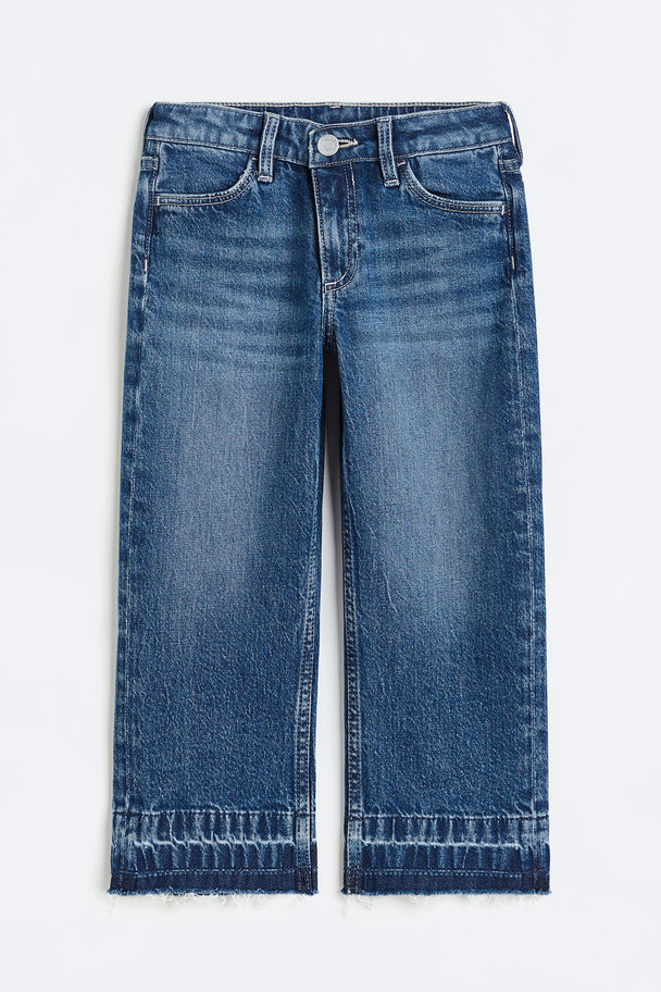 H&M Wide Leg Jeans Denimblå