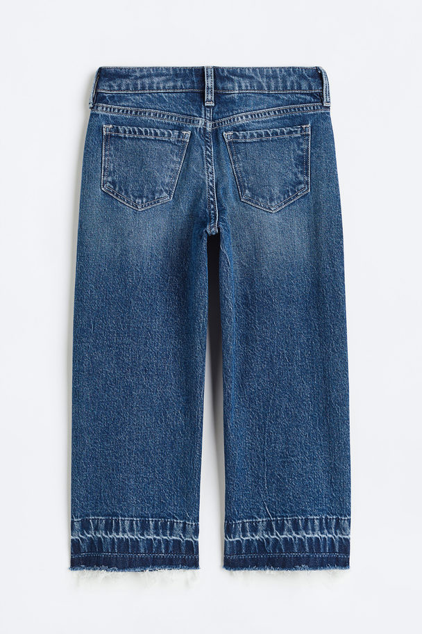 H&M Wide Leg Jeans Denim Blue