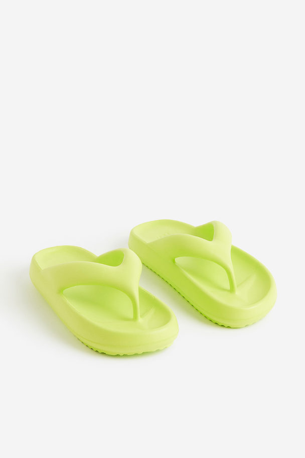 H&M Flip-flops Lime Green