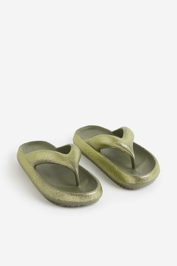 H&M Flip-flops Khaki Green