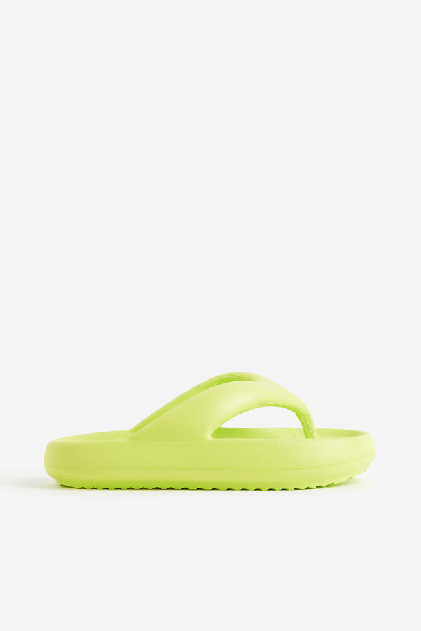 H&M Flip-flops Limegrön