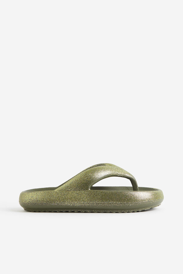 H&M Flip-flops Khaki Green