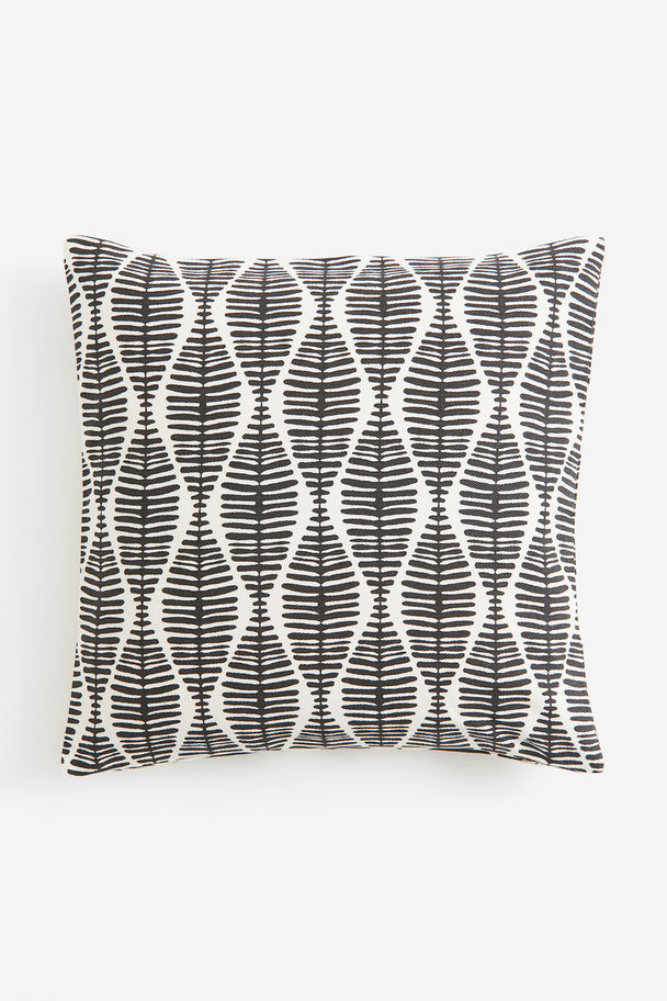 H&M HOME Patterned Cushion Cover Anthracite Grey/patterned