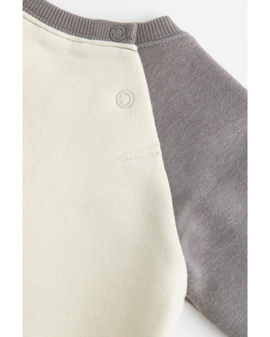H&M Sweatshirt Grey/mickey Mouse