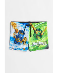 Printed Swimming Trunks Green/ninjago