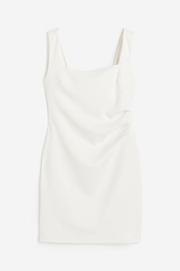 H&M Pleated Dress White