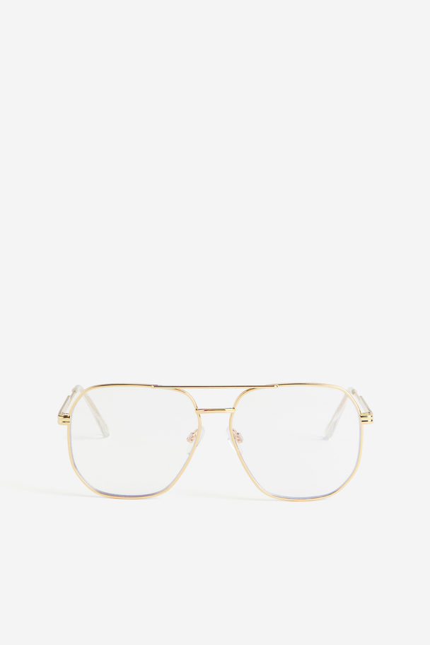 H&M Glasögon Med Blåljusfilter Guld