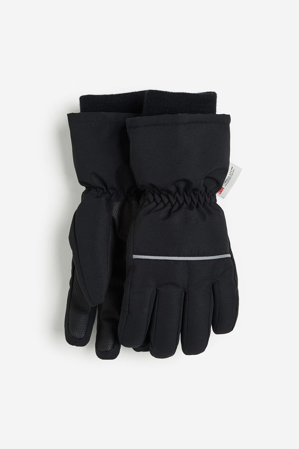 H&M Vattenavvisande Handskar Med Vaddering Svart
