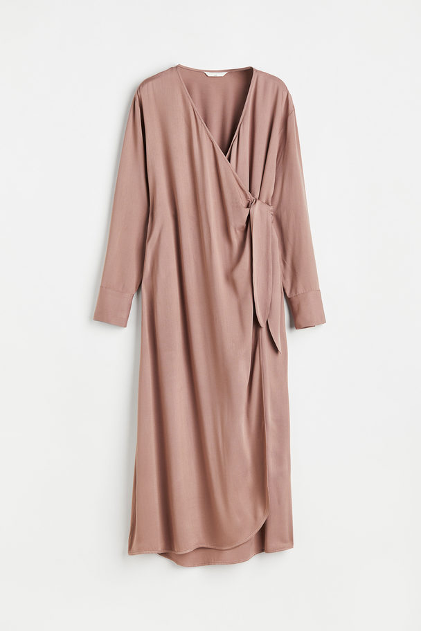 H&M MAMA Wickelkleid Altrosa