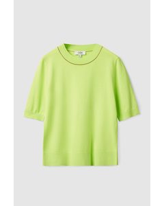 Short-sleeve Knitted T-shirt Green