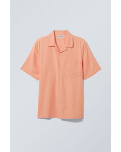 Relaxed Resort Short Sleeve Shirt Peach