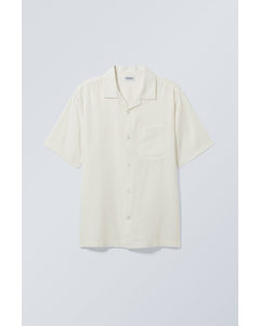 Relaxed Resort Short Sleeve Shirt Dusty White