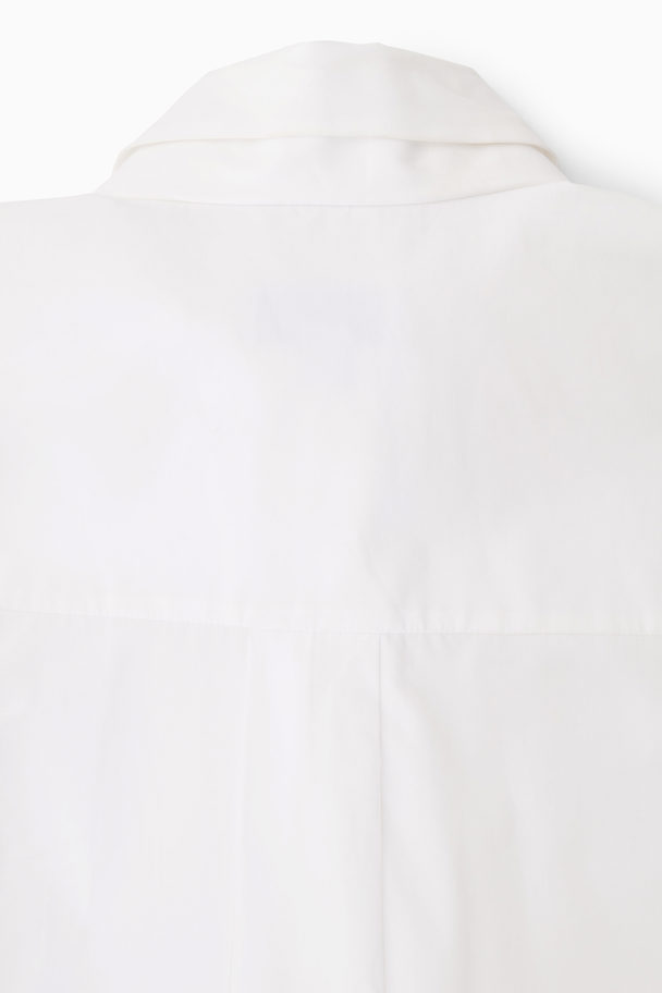 COS Oversized Bow-detail Blouse White