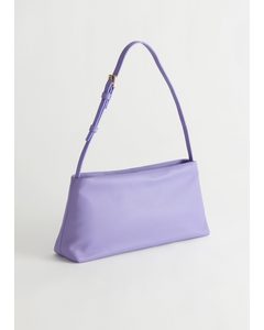 Leather Shoulder Bag Purple