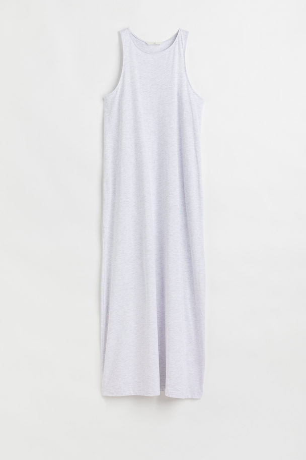 H&M Sleeveless Jersey Dress Light Grey Marl