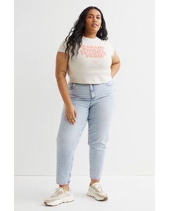 H&amp;M+ Mom Loose-fit Ultra High Jeans
