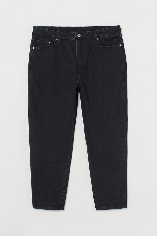 H&M H&m+ Mom Loose-fit Ultra High Jeans Zwart