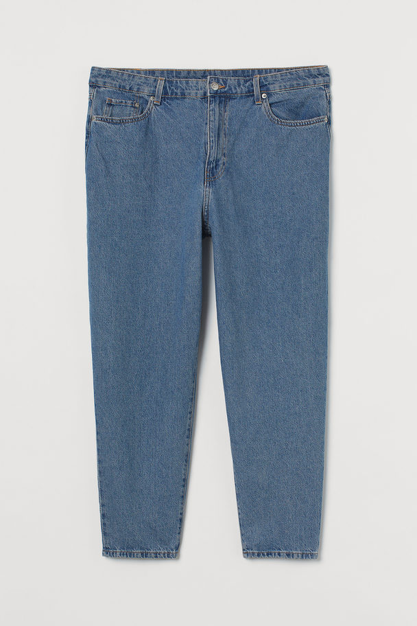 H&M H&m+ Mom Loose-fit Ultra High Jeans Denimblå
