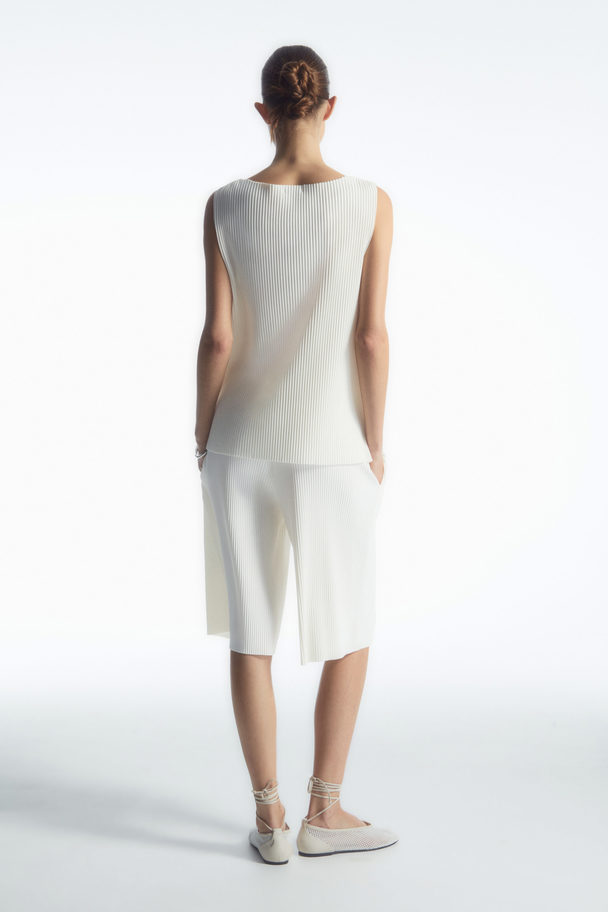 COS Ribbed Tank Top Ivory