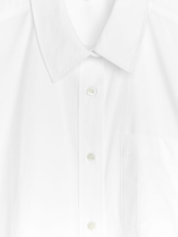 ARKET Short-sleeve Cotton Shirt White