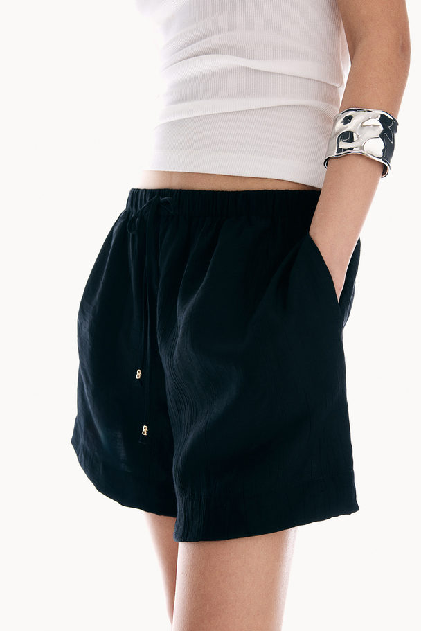 H&M Schlupfshorts Schwarz